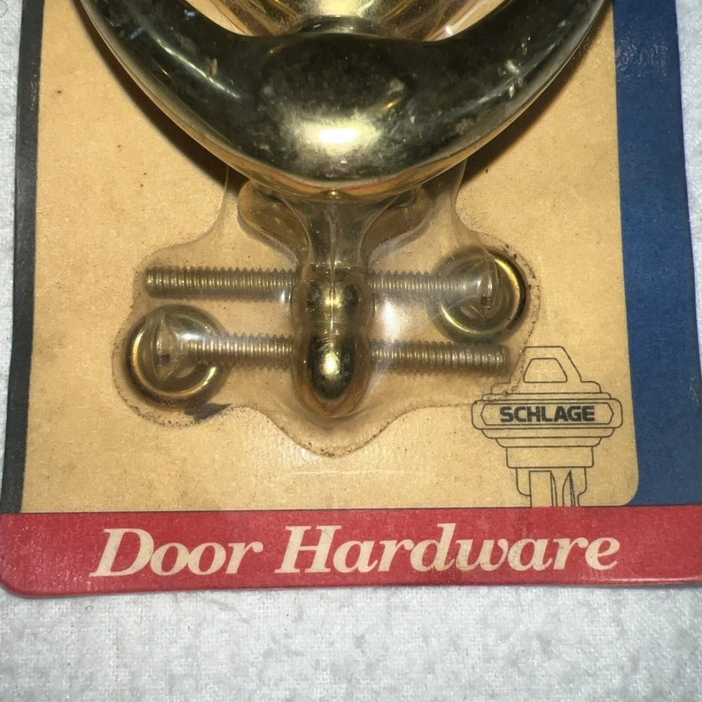 Ives SCHLAGE Solid Brass Door Knocker C2-3102-605 Brass Door Hardware New